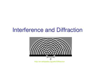 Waves / Wave mechanics / Angular resolution / Airy disk / Huygens–Fresnel principle / Interference / Fraunhofer diffraction / Diffraction / Optics / Physics