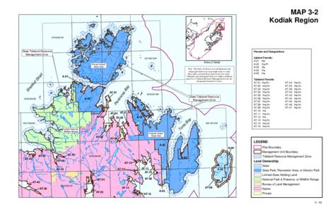 MAP 3-2 Kodiak Region S018S021W State Tideland Resource Management Zone