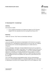 Politisk dokument uden resume Sagsnummer ThecaSagMovitBestyrelsen 6. december 2012