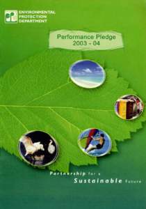 PERFORMANCE PLEDGE[removed]OUR VISION Is of a Hong Kong •  which enjoys an environment that is both healthy and pleasant