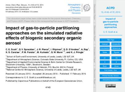 Discussion Paper  Atmos. Chem. Phys. Discuss., 15, 4145–4172, 2015 www.atmos-chem-phys-discuss.netdoi:acpd © Author(sCC Attribution 3.0 License.