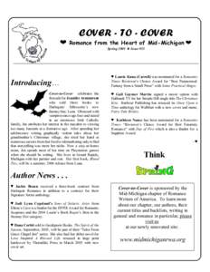 COVER - TO - COVER © Romance from the Heart of Mid-Michigan © Spring 2005 « Issue #35