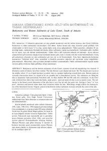 Türkiye jeoloji Bülteni, C. 35, [removed], Geological Bulletin of Turkey, V. 35, [removed],
