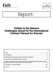 n° 329/2 November 2002 International Federation for Human Rights  Report
