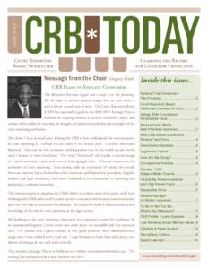 Court Reporters Board - CRB Today Newsletter Fall 2009