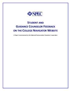 Education in the United States / School counselor / Education / Student financial aid in the United States / Government / Integrated Postsecondary Education Data System / United States Department of Education / National Center for Education Statistics