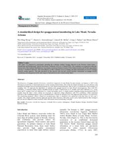 A standardized design for quagga mussel monitoring in Lake Mead, Nevada-Arizona