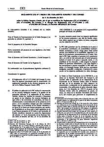 Reglamento (UE) nodel Parlamento Europeo y del Consejo, de 11 de diciembre de 2013, sobre la política pesquera común, por el que se modifican los Reglamentos (CE) noy (CE) nodel Consejo