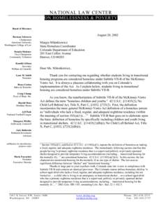 Microsoft Word - Transitional housing letter[removed]doc