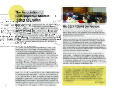 The Association for Contemplative Mind in Higher Education T