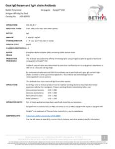 Goat IgG-heavy and light chain Antibody Rabbit Polyclonal Conjugate  DyLight® 650