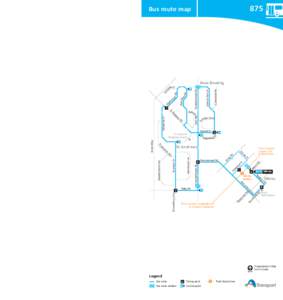 Explanation of definitions and symbols 875  Bus route map