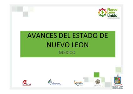 AVANCES DEL ESTADO DE  NUEVO LEON MEXICO ENERO 2011 ORGANISMO 