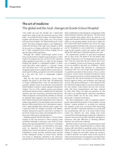 The global and the local: changes at Groote Schuur Hospital