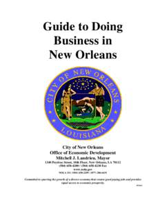 Real estate / Economy / Business / Urban planning / Zoning / Real property law / Downtown New Orleans / New Orleans / Business license / Mixed-use development / Residential area / French Quarter