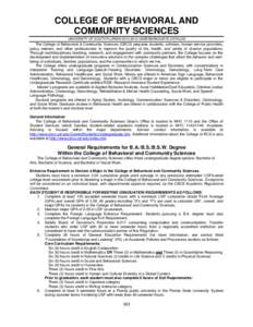 Association of Public and Land-Grant Universities / Audiology / Comprehensive examination / Master of Education / Gerontology / USC Davis School of Gerontology / Medicine / Health / University of South Florida