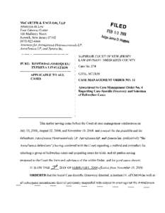 McCARTER & ENGLISH, LLP Attorneys At Law Four Gateway Center 100 Mulberry Street Newark, New Jersey[removed]4444