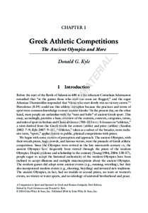 chapter 1  Greek Athletic Competitions The Ancient Olympics and More  TE