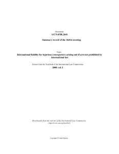 Due diligence / International Law Commission / Precautionary principle / Conscription in the United States / United Kingdom company law / Law / International law / State responsibility