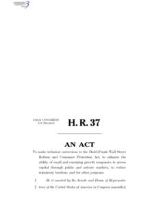 114TH CONGRESS 1ST SESSION H. R. 37 AN ACT