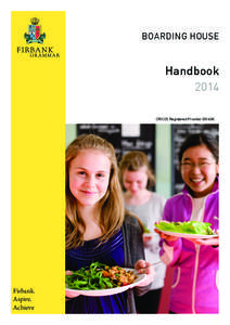 BOARDING HOUSE  Handbook 2014 CRICOS Registered Provider 00140K