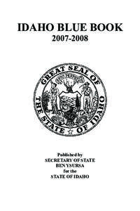 IDAHO BLUE BOOK[removed]Published by SECRETARY OF STATE BEN YSURSA