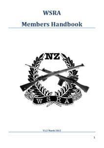 WSRA Members Handbook V1.2 March[removed]