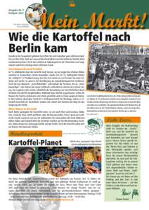 Ausgabe Nr. 5 Frühjahr 2013 Eine kleine Schönheit: die Kartoffelblüte