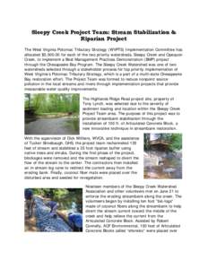 Microsoft Word - Sleepy Creek Project.doc