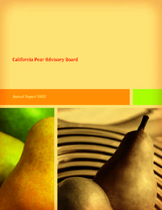 California Pear Advisory Board  Annual Report 2003 Executive Director’s Message The California Pear Advisory Board represents the entire pear industry in California. It belongs