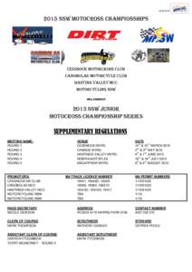 [removed]NSW MOTOCROSS Championships CESSNOCK MOTORCROSS CLUB CANOBOLAS MOTORCYCLE CLUB