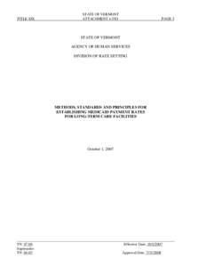 Federal assistance in the United States / Presidency of Lyndon B. Johnson / Healthcare / Geriatrics / Medicaid / Per diem / Nursing home / Medicare / AICPA Statements of Position / Medicine / Healthcare reform in the United States / Health