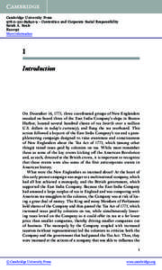 Cambridge University Press[removed]9 - Contention and Corporate Social Responsibility Sarah A. Soule Excerpt More information
