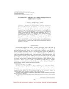 TRANSACTIONS OF THE AMERICAN MATHEMATICAL SOCIETY Volume 364, Number 8, August 2012, Pages 3967–3992 SArticle electronically published on March 22, 2012