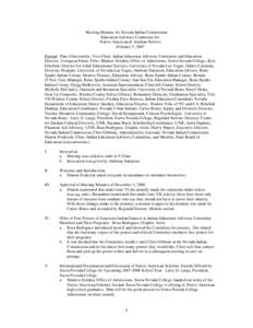 Association of Public and Land-Grant Universities / Oak Ridge Associated Universities / Paiute / University of Nevada /  Reno / Sierra Nevada College / Truckee Meadows Community College / Washoe County School District / Yerington Paiute Tribe of the Yerington Colony and Campbell Ranch / Reno-Sparks Indian Colony / Nevada / Nevada System of Higher Education / Great Basin tribes