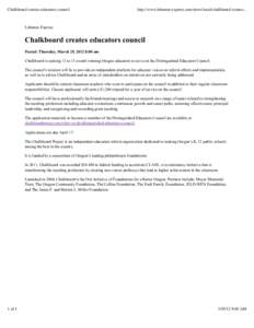 Chalkboard creates educators council  http://www.lebanon-express.com/news/local/chalkboard-creates... Lebanon Express