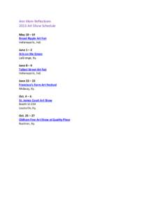 Microsoft Word - Klem_ShowSchedule_for pdf.docx