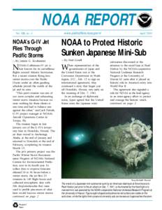 NOAA REPORT Vol. XIII, no. 4 www.publicaffairs.noaa.gov/nr  April 2004