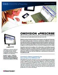 product C A S E Ssheet TUDY OMSVision ePrescribe