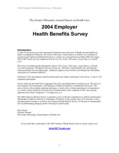 Microsoft Word - Milwaukee Survey Report - October 2004.doc