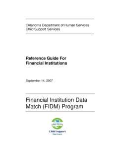 FIDM Reference Guide for Financial Institutions