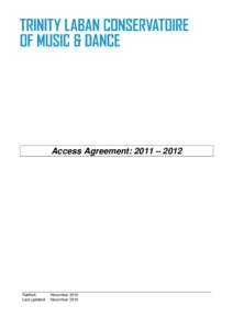 Microsoft Word - Trinity Laban Access Agreementapproved
