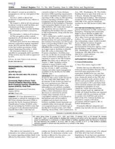 Technology / North American Industry Classification System / Emergency Planning and Community Right-to-Know Act / Toxics Release Inventory / Resource Conservation and Recovery Act / Standard Industrial Classification / Public utility / Industry classification / Title 40 of the Code of Federal Regulations / United States Environmental Protection Agency / Business / Environment of the United States