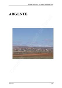 Inventario Ambiental de la Comarca Comunidad de Teruel  ARGENTE ARGENTE