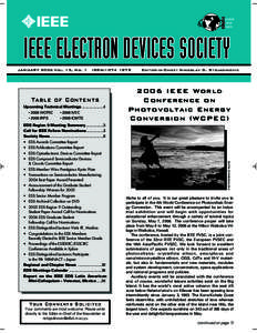 E LECTRON DEVICES S OCIETY IEEE ELECTRON DEVICES SOCIETY ISSN: