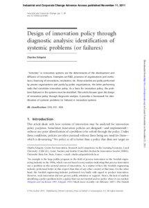 Industrial and Corporate Change Advance Access published November 11, 2011 Industrial and Corporate Change, pp. 1–29 doi:[removed]icc/dtr060