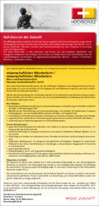 Nah dran an der Zukunft Die 2009 gegründete staatliche Hochschule Hamm-Lippstadt steht für interdisziplinär ausgerichtete Studiengänge mit klarer Orientierung auf aktuelle und künftige Anforderungen des Marktes. Pra