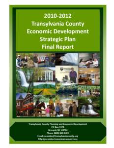    2010‐2012  Transylvania County  Economic Development  Strategic Plan 