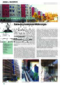 UMBAU + BAUSERVICE  Spektrum 78, Ausgabe NovemberMFH Seenerstrasse 177–189, Winterthur