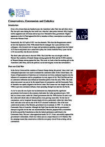 Labour parties / Governments of Australia / Australian Labor Party / Members of the Australian House of Representatives / Menzies Government / Petrov Affair / B. A. Santamaria / H. V. Evatt / Liberal Party of Australia / Politics of Australia / Australia / Australian labour movement